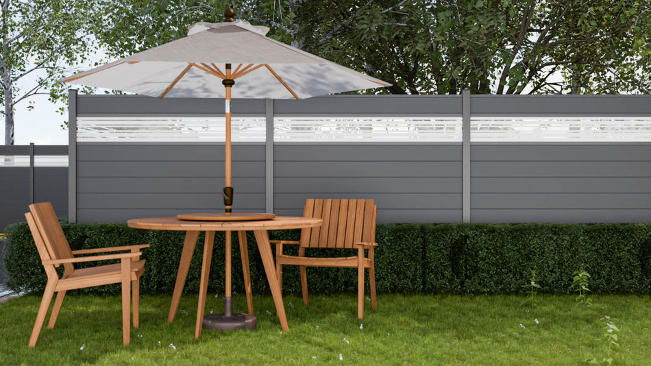 GroJa BasicLine Schmal Steckzaun Anthrazit DB 703