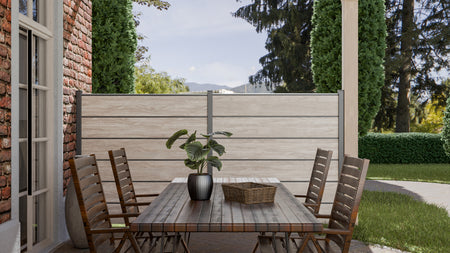 GroJa BasicLine Premium Steckzaun Sheffield Oak