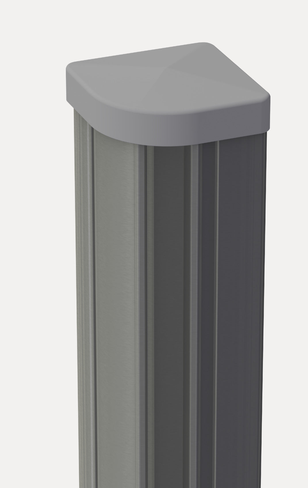 GroJa Variabler Eckpfosten 7×7 cm Silbergrau EV1