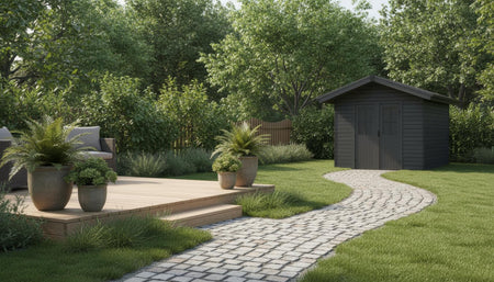 GroJa Gartenhaus Steingrau co-extrudiert