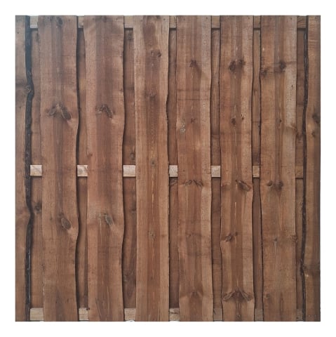 Bohlenzaun Starkis 180x180 cm Kiefer druckimprägniert braun