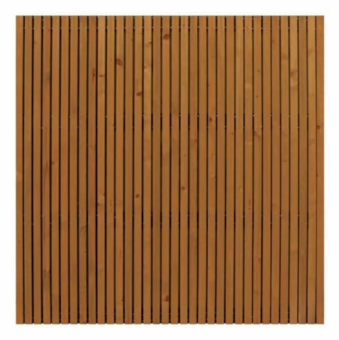 Elephant Zaun Fichte braun imprägniert Stripes Black 179x179cm