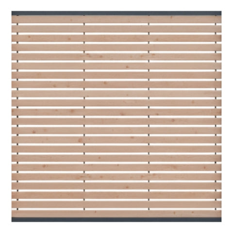 Sichtschutzzaun Nizza Lärche-Douglasie 180x180 Bausatz 4-teilig
