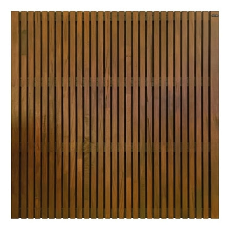 Elephant Hartholz Zaun braun geölt Stripes Black 180x180cm