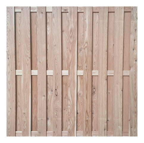 Bohlenzaun Tectur Lärche natur gerade 180x200cm EXTRA HOCH