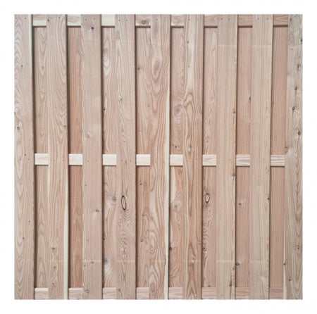 Bohlenzaun Tectur Lärche natur gerade 180x200cm EXTRA HOCH