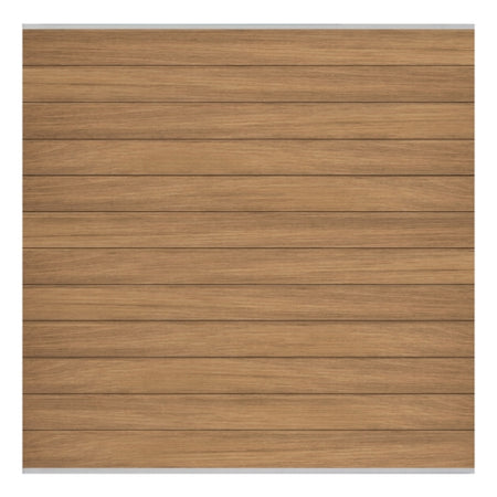 Elephant Steckzaun Set Mix and Match 180x174cm Thermo Frake-Hartholz silber Leisten