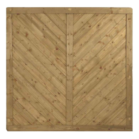Massivzaun Trentino 180x180cm geschlossen Fichte kdi grün