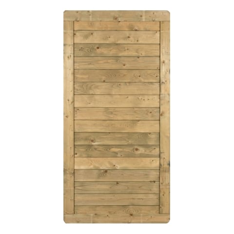 Massivzaun Toskana 90x180cm geschlossen Fichte kdi grün