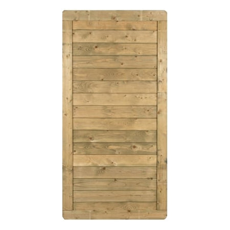 Massivzaun Toskana 90x180cm geschlossen Fichte kdi grün