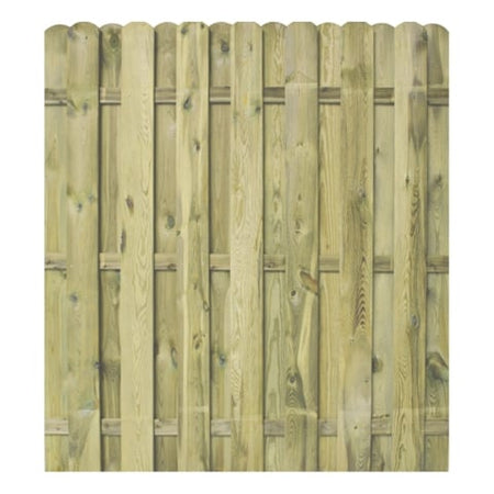 Bohlenzaun Staburo HOCH gerade Kiefer kdi grün 180x200cm
