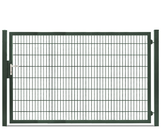 schweres Tor 8/6/8 - 1-flügelig von Breite 100cm - 150cm Moosgrün RAL 6005