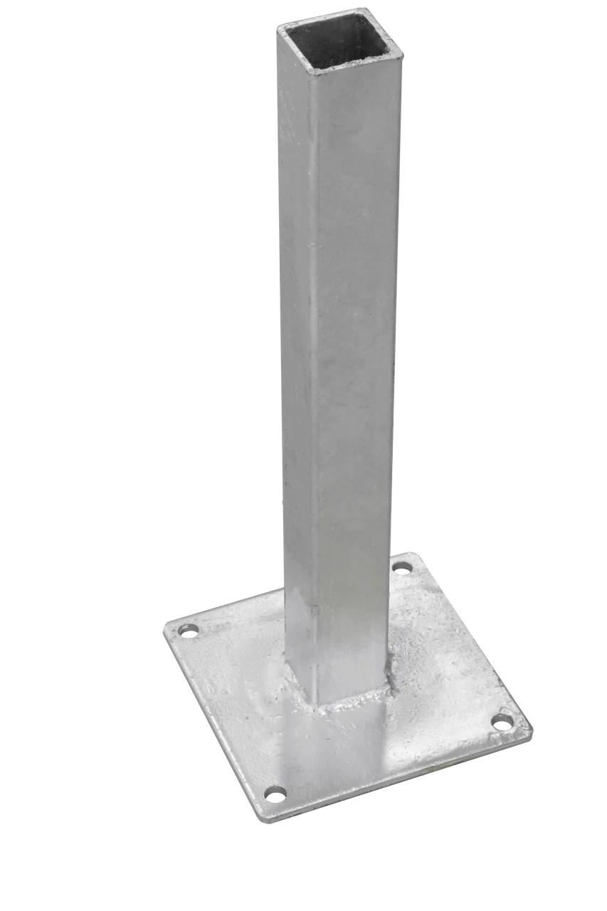 Bodenplatte für Pfosten zum Aufschrauben (nur für Alu Pfosten)