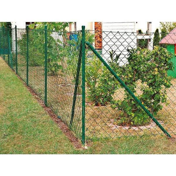 Maschendrahtzaun Komplett Set - 4-eck Geflecht - 25 Meter