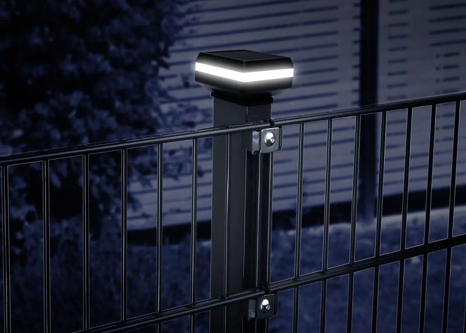 LED Zaunbeleuchtung Solar Akku - 2er Set